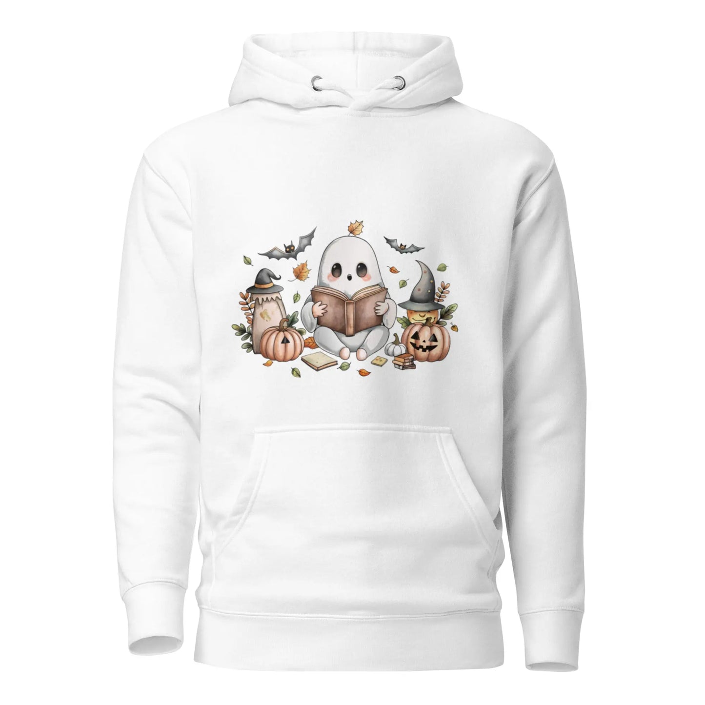 Cute Reading Ghost Hoodie - TBRaring