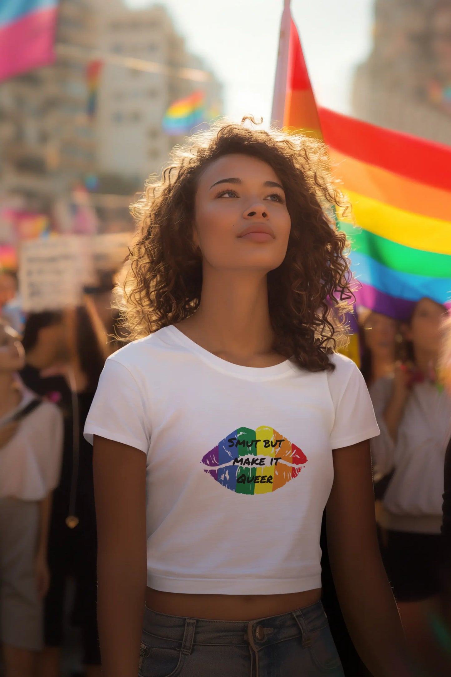 Smut But Make it Queer Women’s crop top - TBRaring