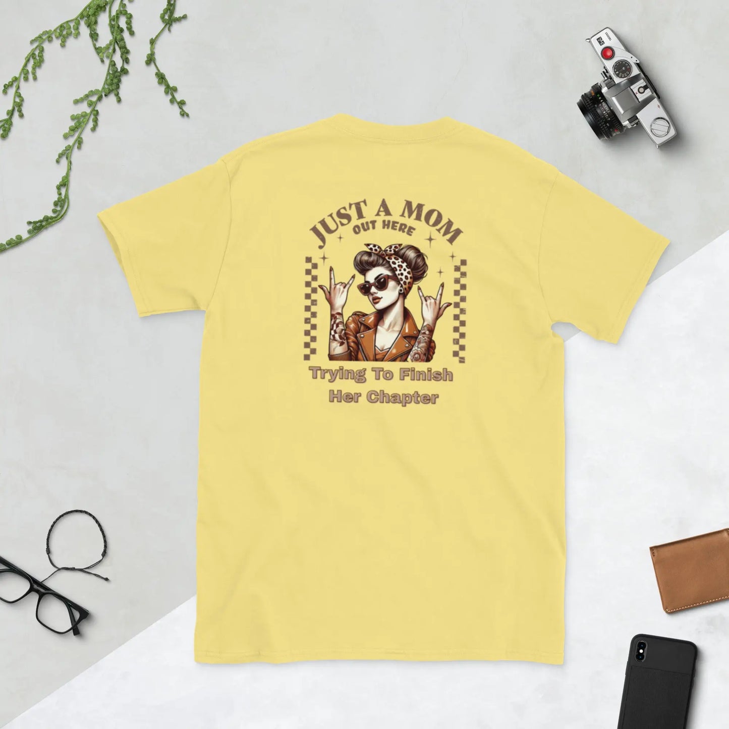 "Just a Mom Over Here Trying to Finish her Chapter" Short - Sleeve Unisex Bookishly T-Shirt - TBRaring