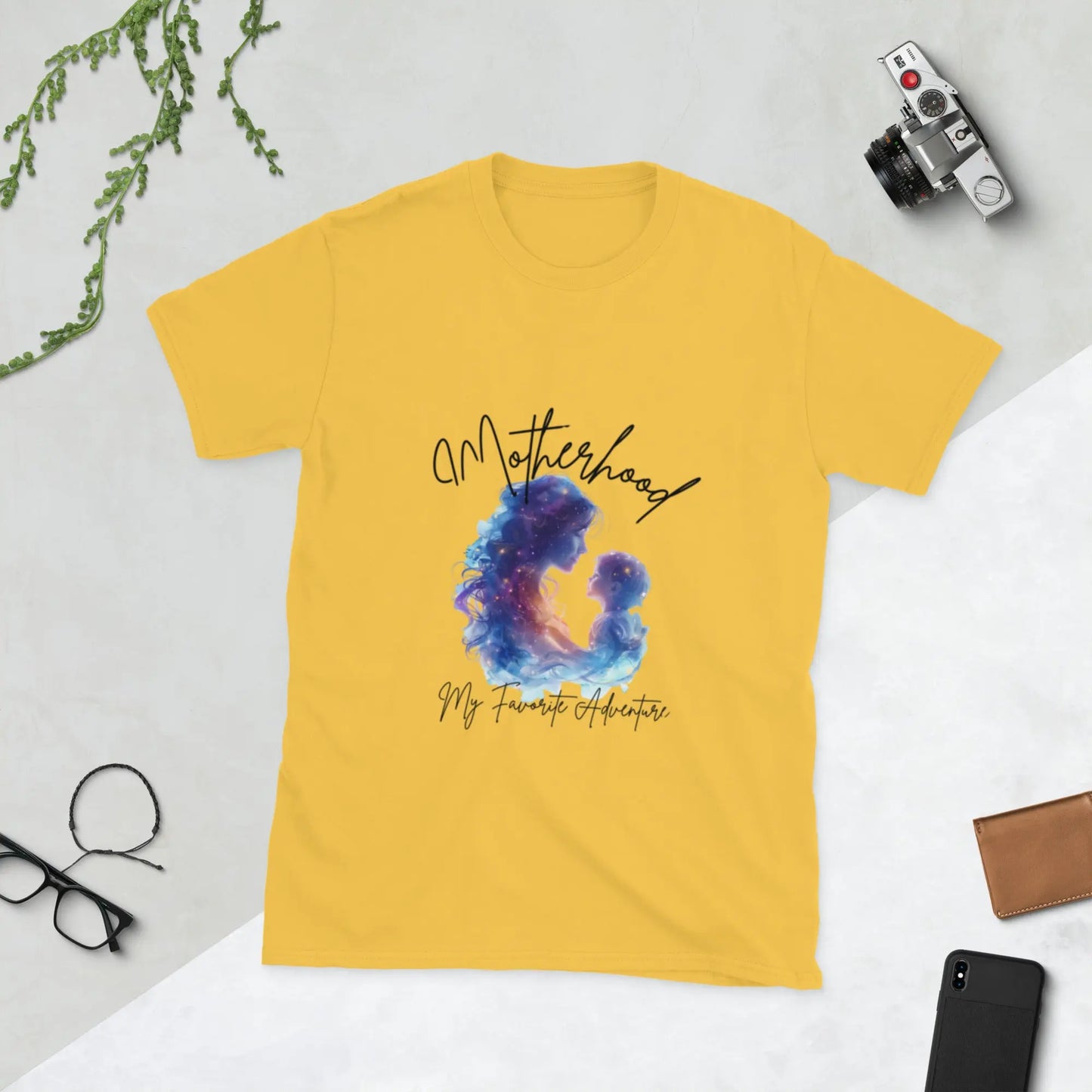 "Motherhood My Favorite Adventure" Short - Sleeve Unisex Bookishly T-Shirt - TBRaring