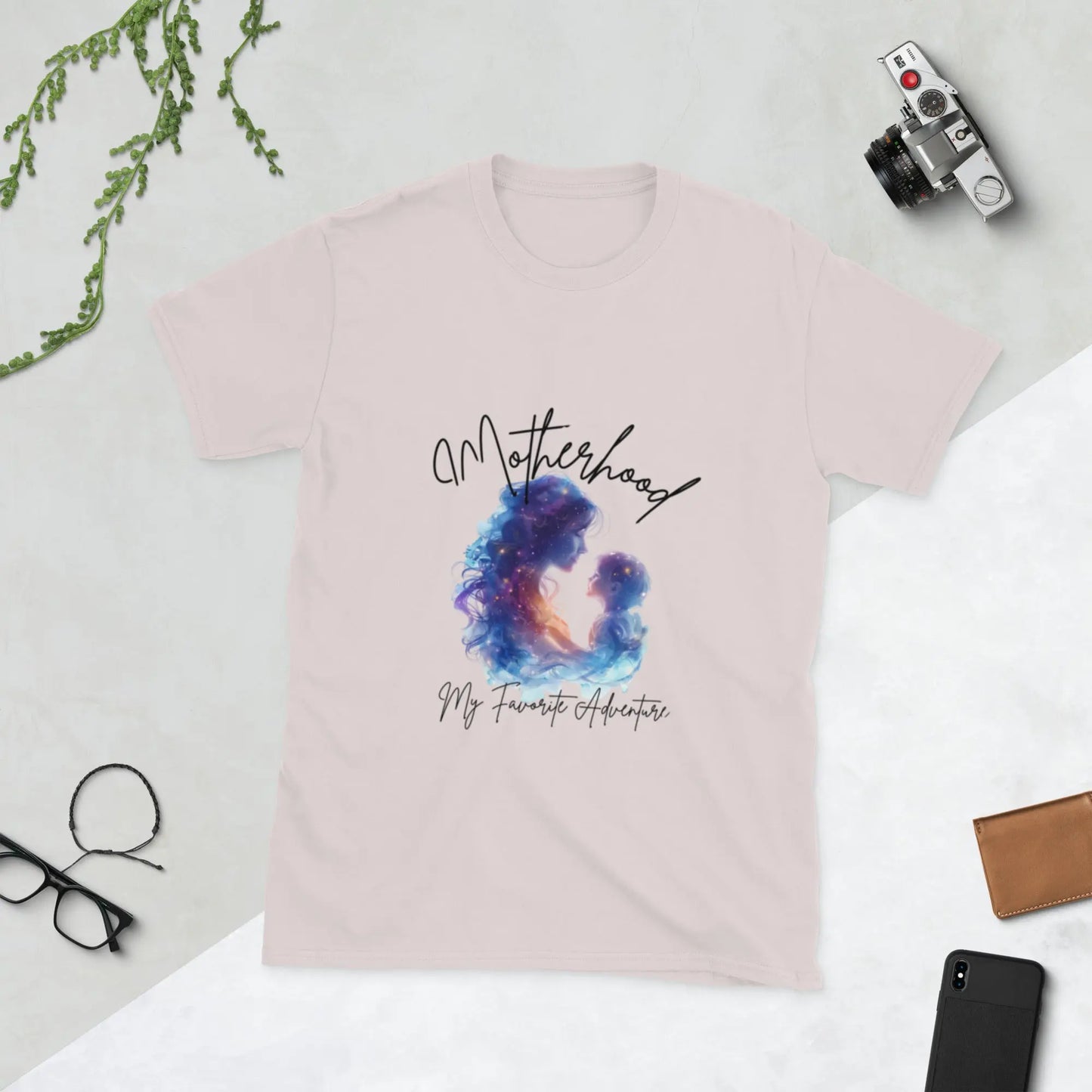 "Motherhood My Favorite Adventure" Short - Sleeve Unisex Bookishly T-Shirt - TBRaring