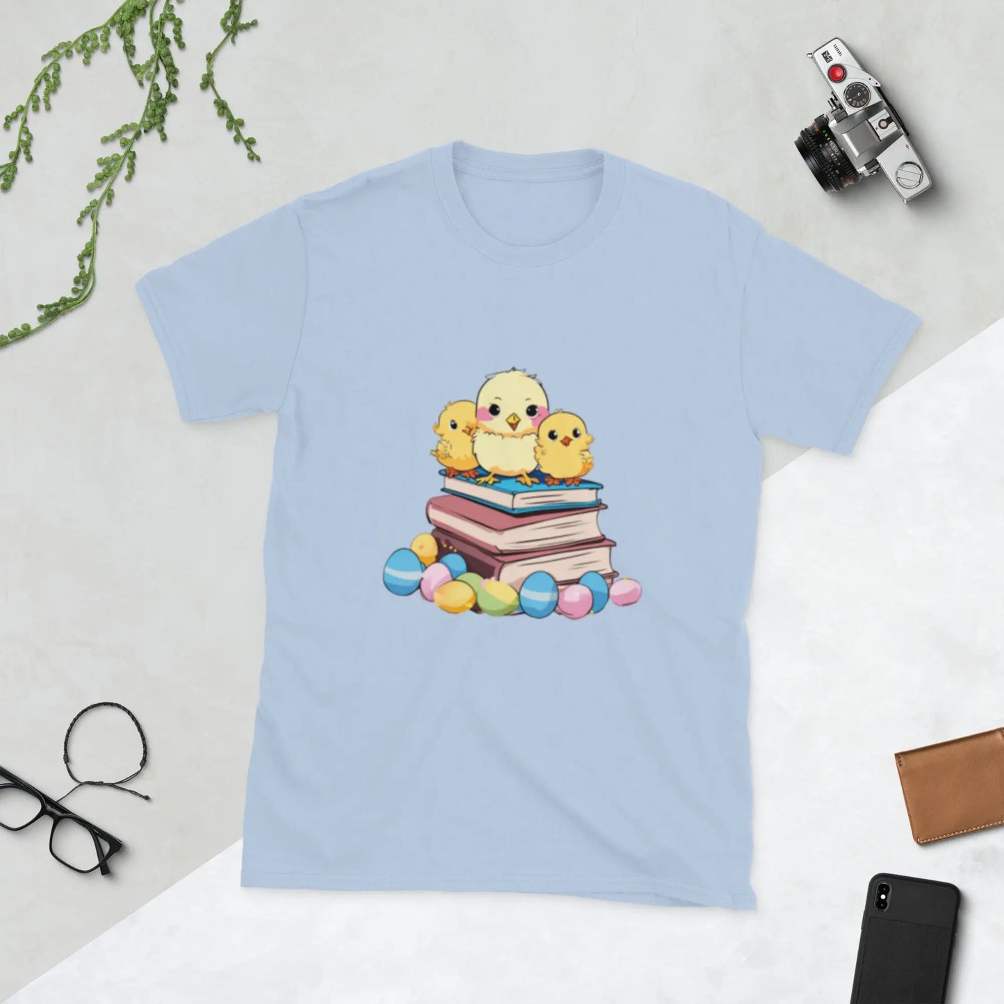 3 Chicks on Books Short - Sleeve Unisex T-Shirt - TBRaring