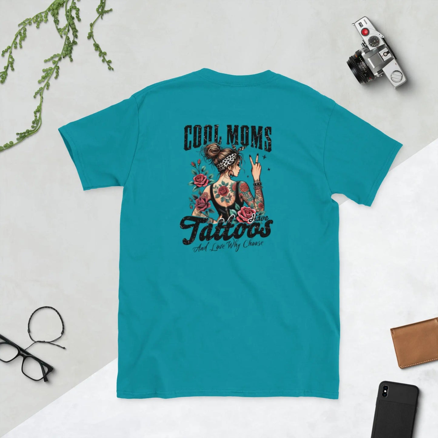 "Cool Moms Have Tattoos and Love Why Choose" Short - Sleeve Unisex Bookishly T-Shirt - TBRaring
