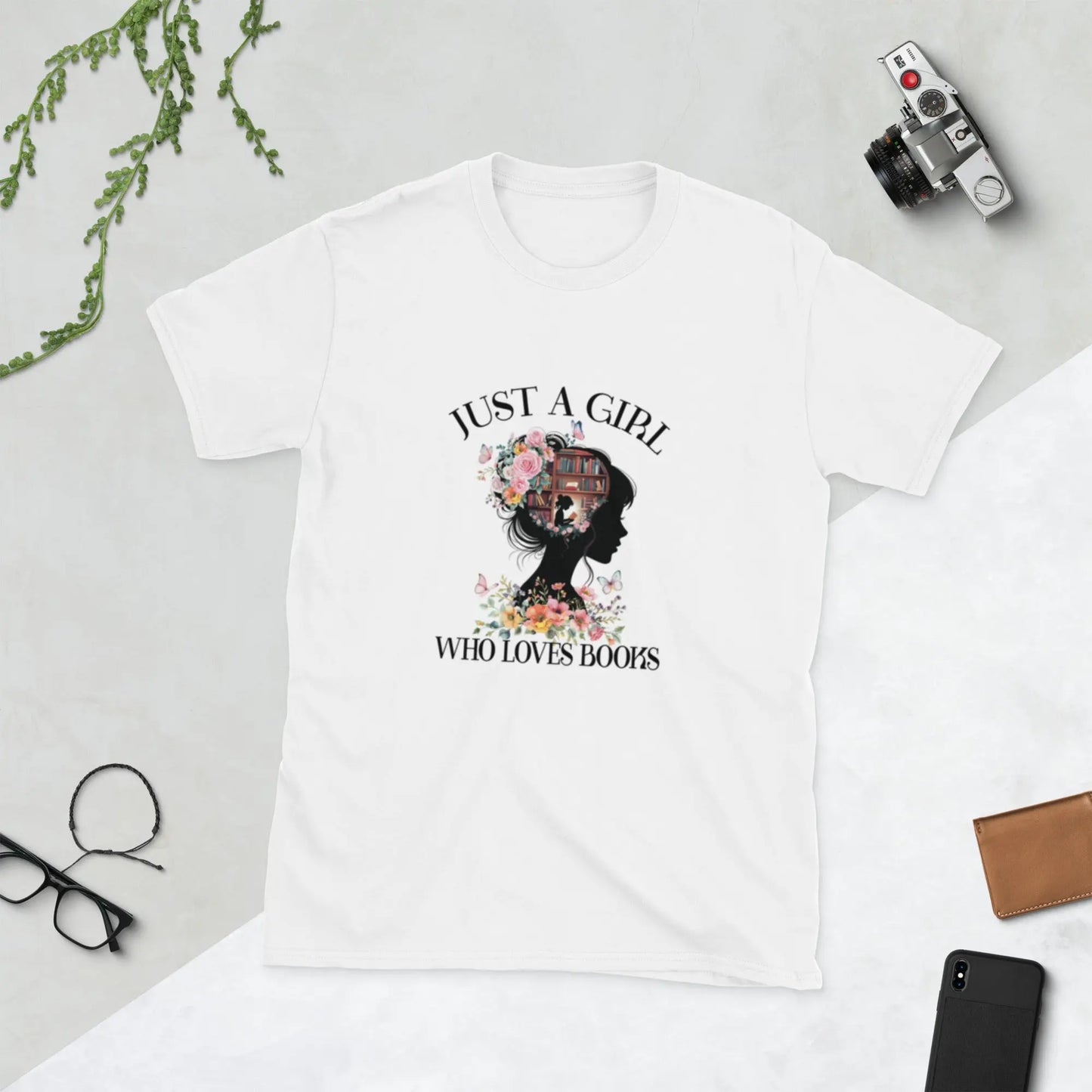 "Just A Girl Who Loves Books" Short - Sleeve Unisex T-Shirt Bookish Merch - TBRaring