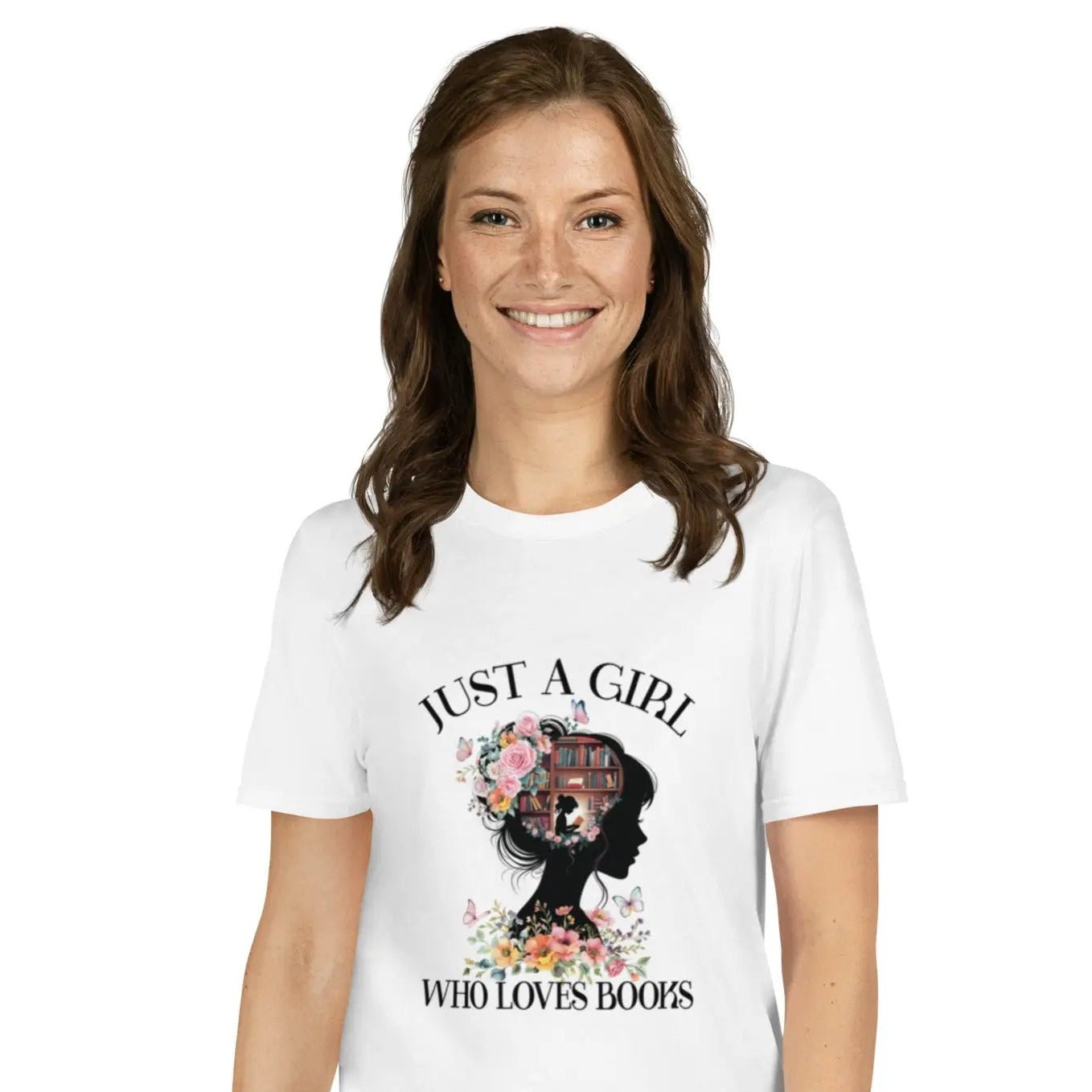 "Just A Girl Who Loves Books" Short - Sleeve Unisex T-Shirt Bookish Merch - TBRaring