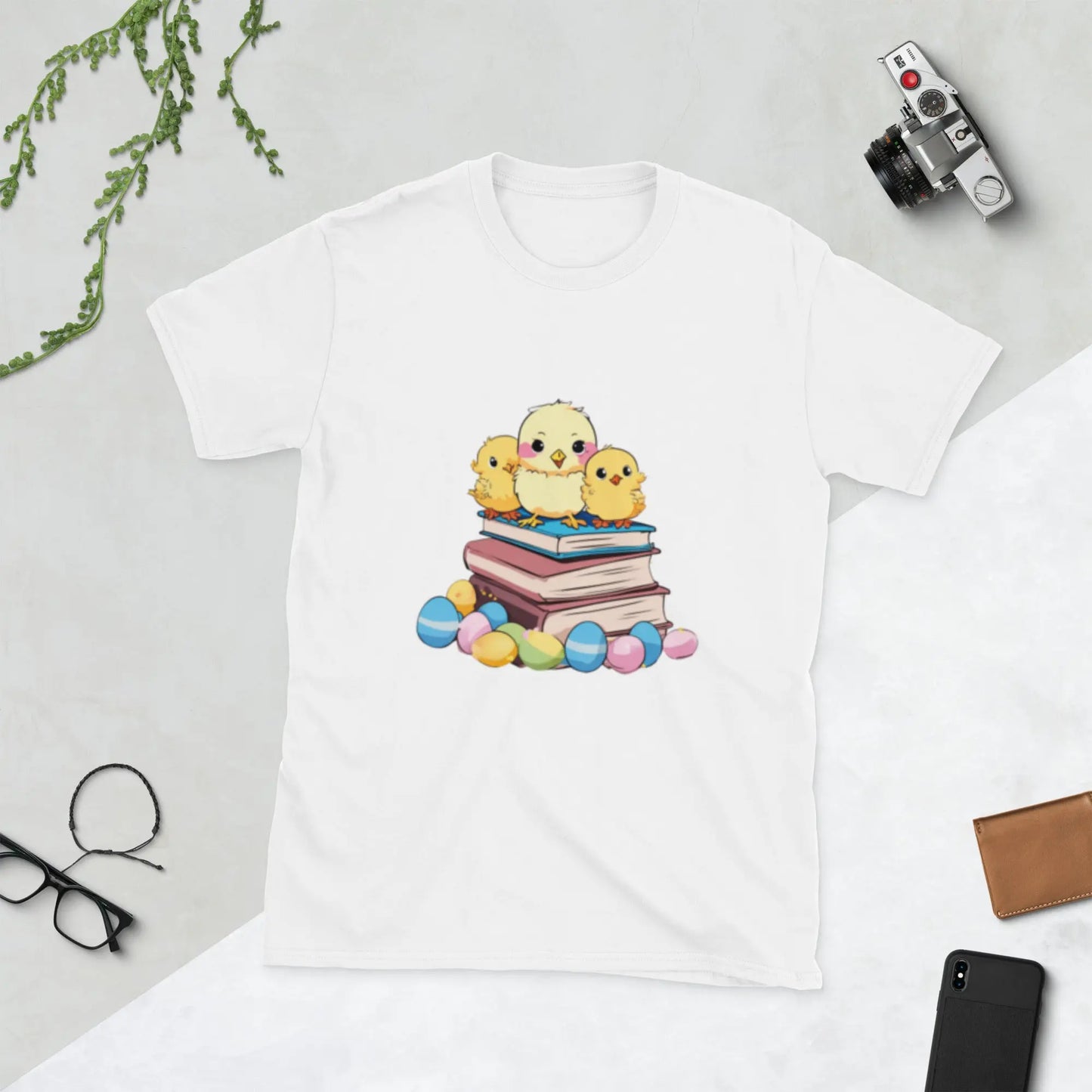 3 Chicks on Books Short - Sleeve Unisex T-Shirt - TBRaring