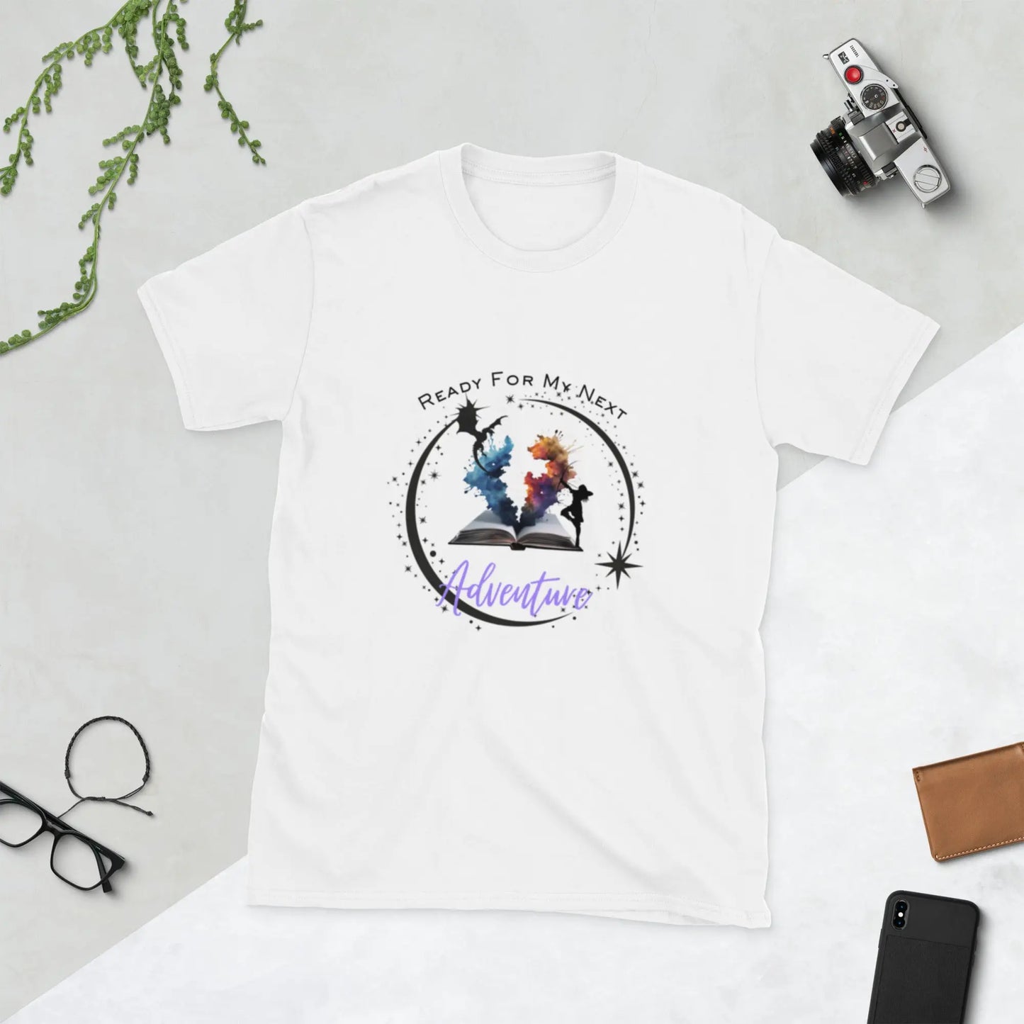Bookish Shop "Ready For My Next Adventure" Short - Sleeve Unisex T-Shirt - TBRaring