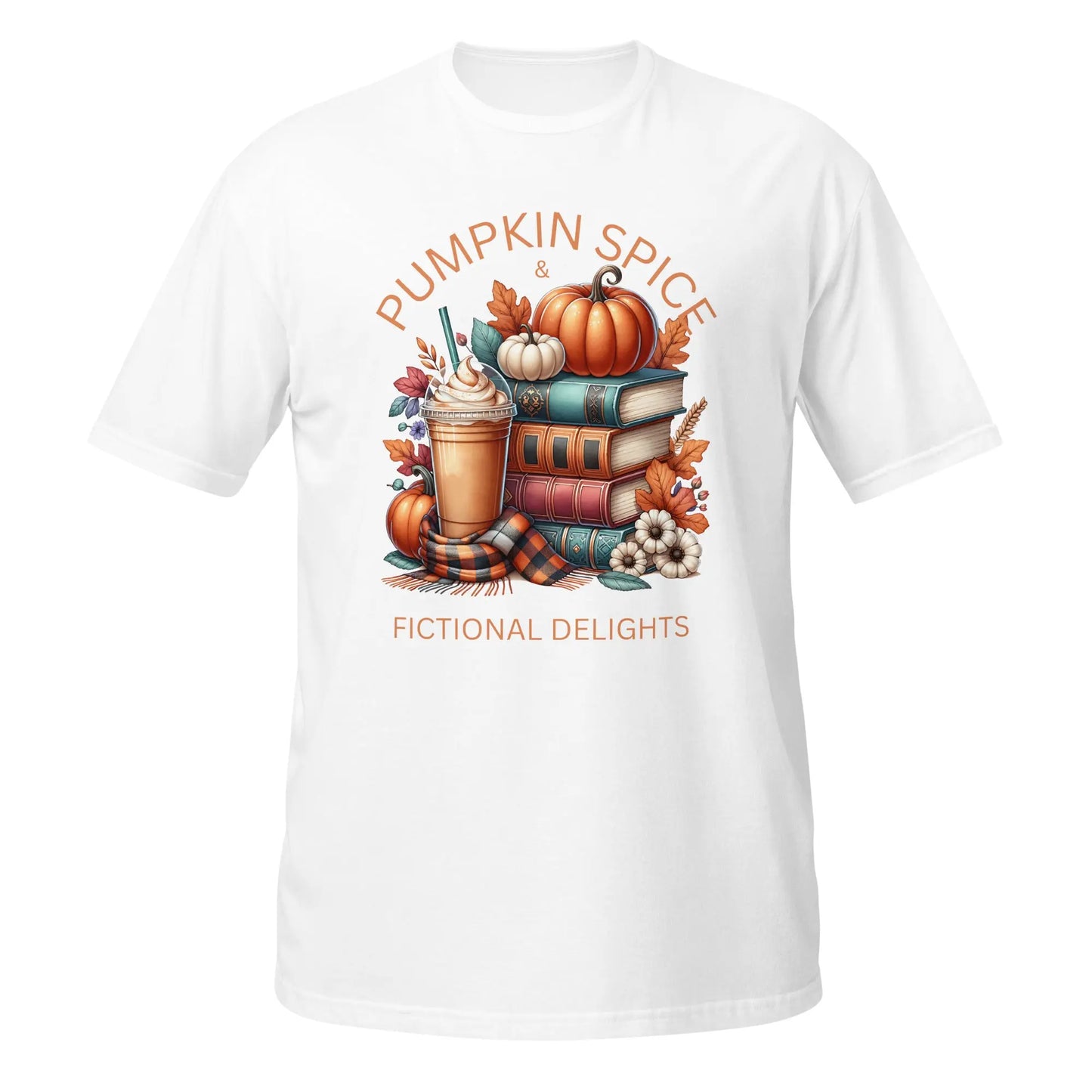 Pumpkin Spice & Fictional Delights Short - Sleeve Unisex T-Shirt - TBRaring