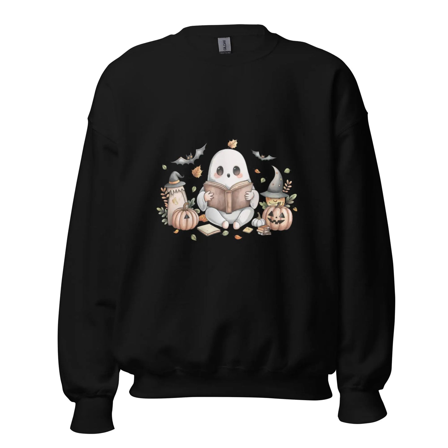 Cute Ghost Reading Sweatshirt - TBRaring