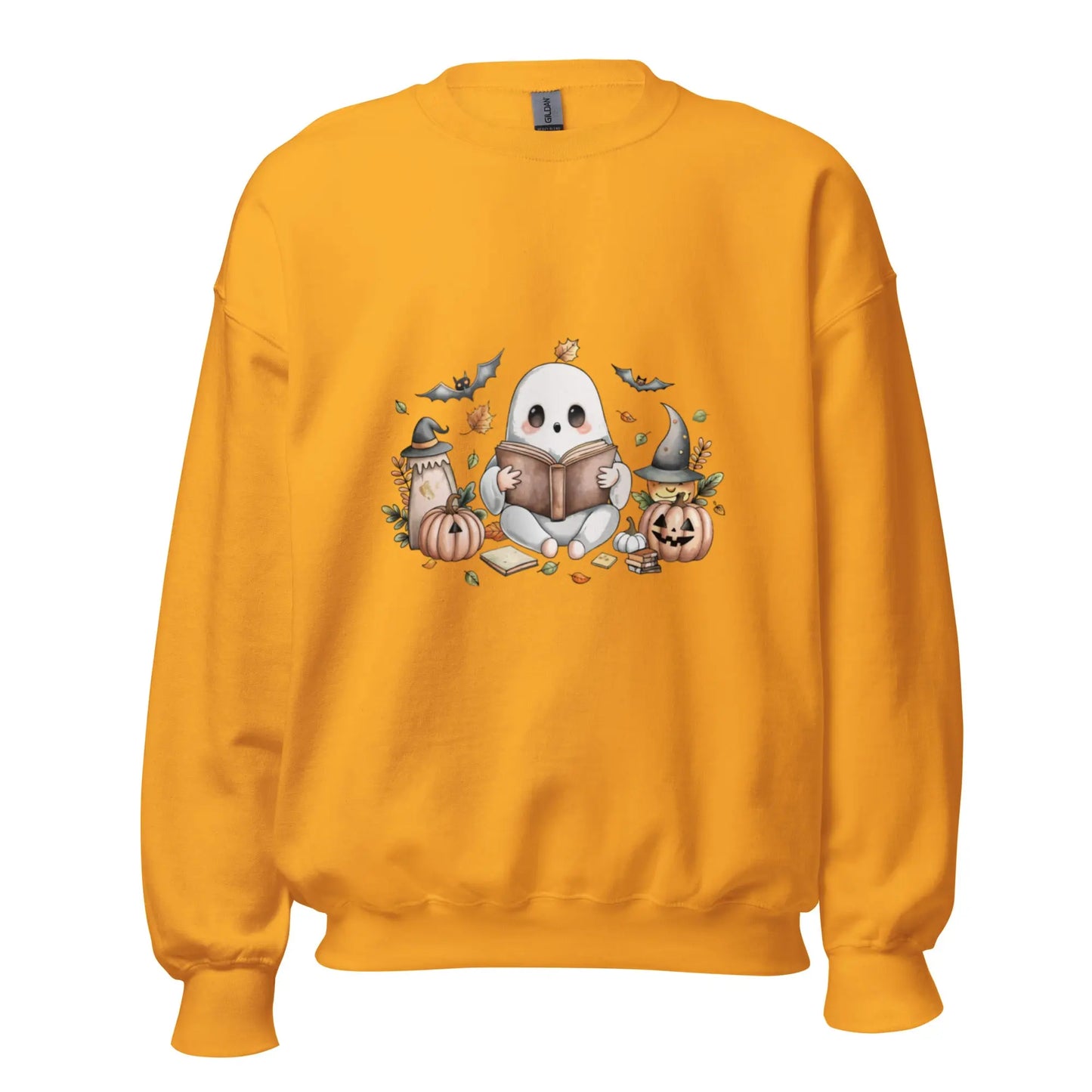 Cute Ghost Reading Sweatshirt - TBRaring