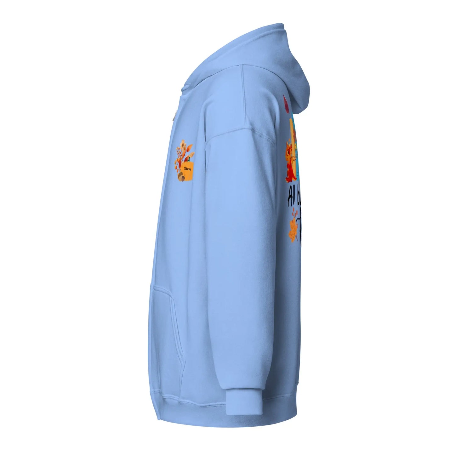 All Booked For Fall Unisex heavy blend zip hoodie - TBRaring
