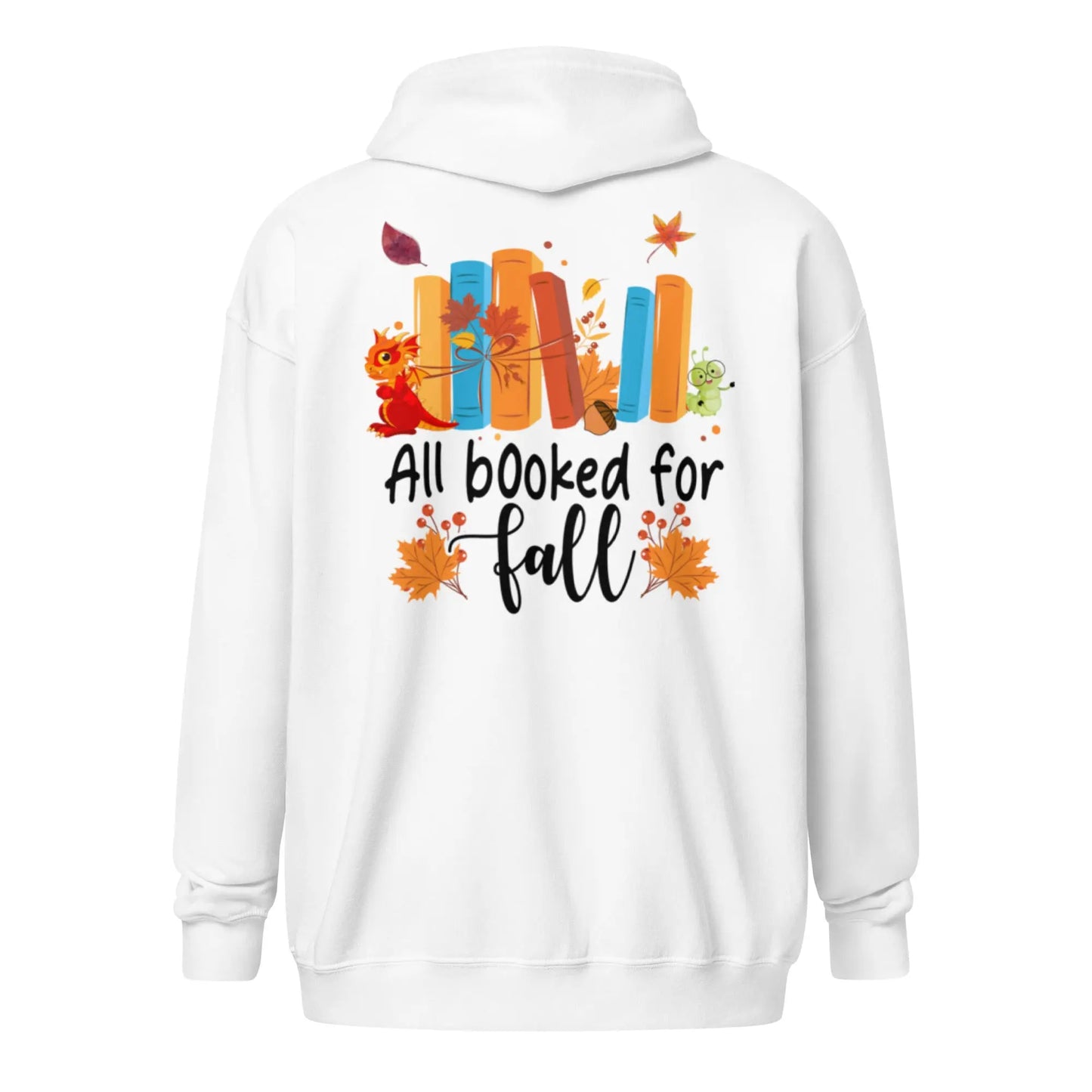 All Booked For Fall Unisex heavy blend zip hoodie - TBRaring
