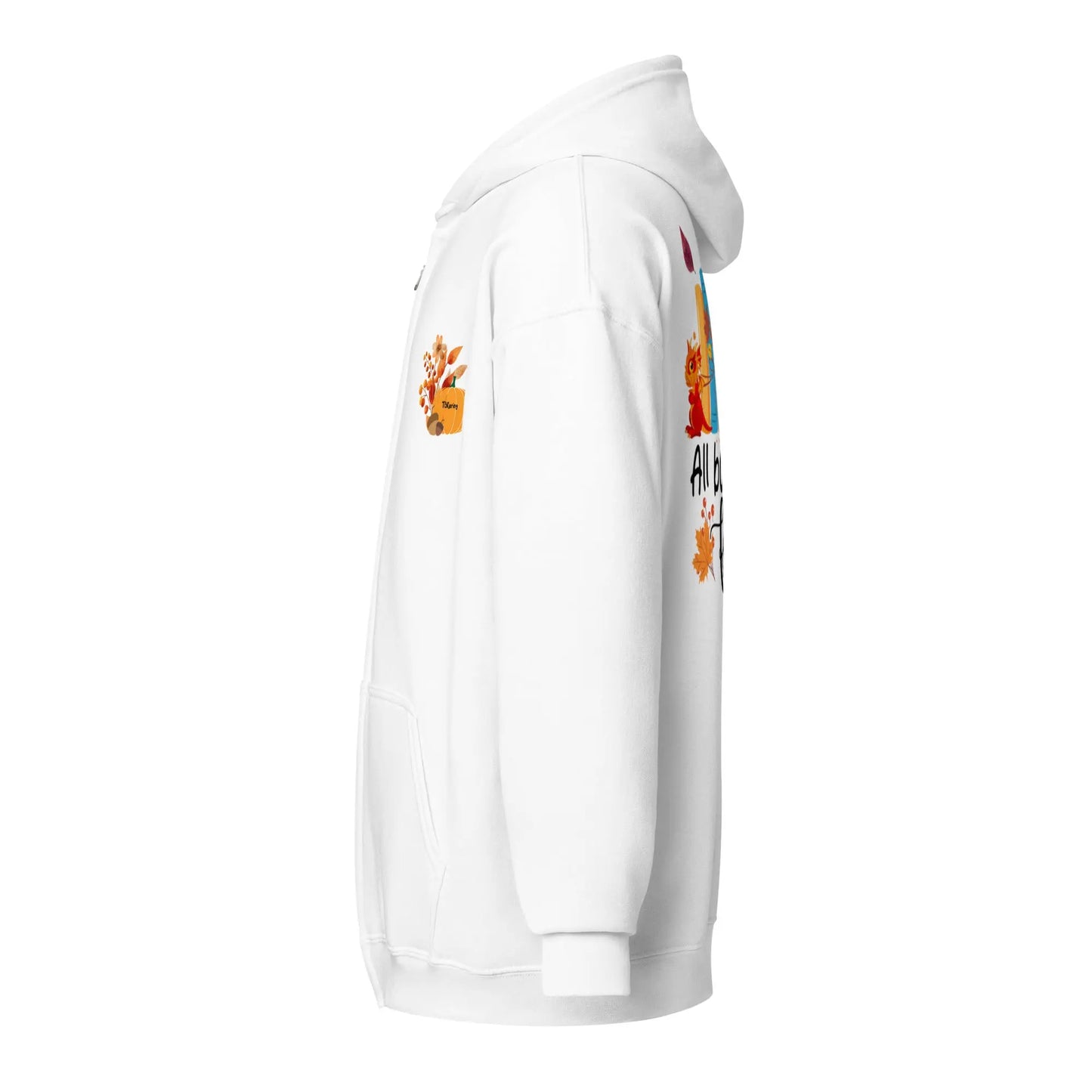All Booked For Fall Unisex heavy blend zip hoodie - TBRaring