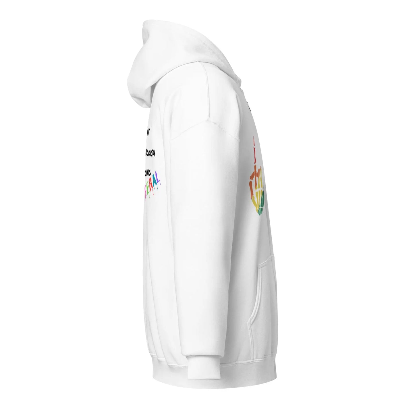 Gay, Bookish, Going Feral Pride Zip Up Hoodie - TBRaring
