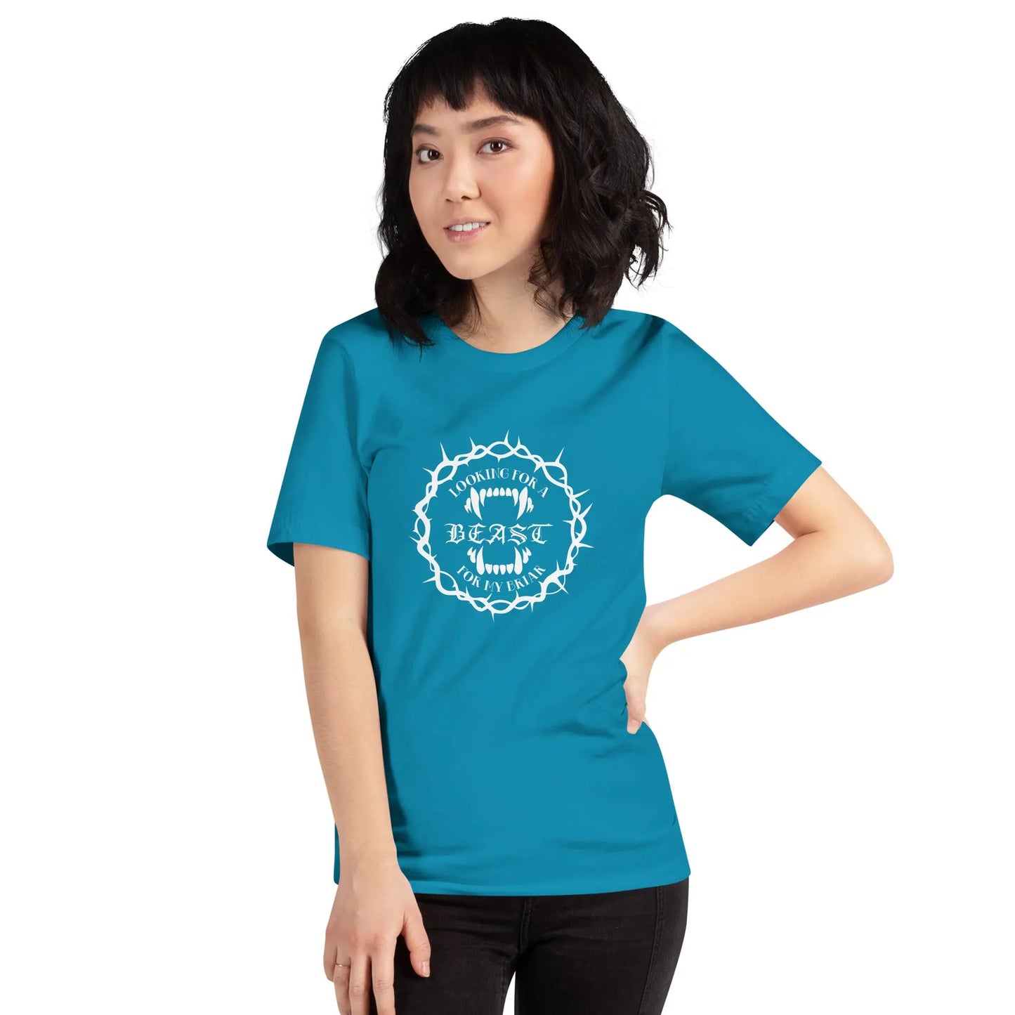 "Looking For A Beast For My Briar" Unisex t-shirt bookish merch - TBRaring
