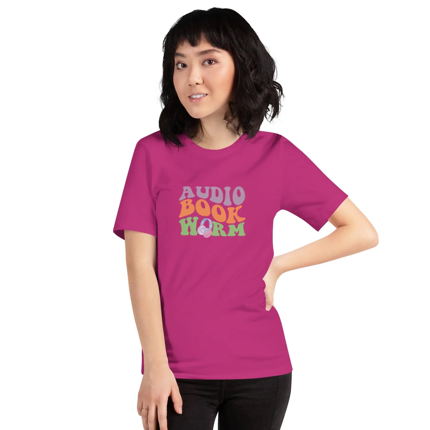 "Audio Book Worm" Unisex t-shirt Bookish Goods - TBRaring