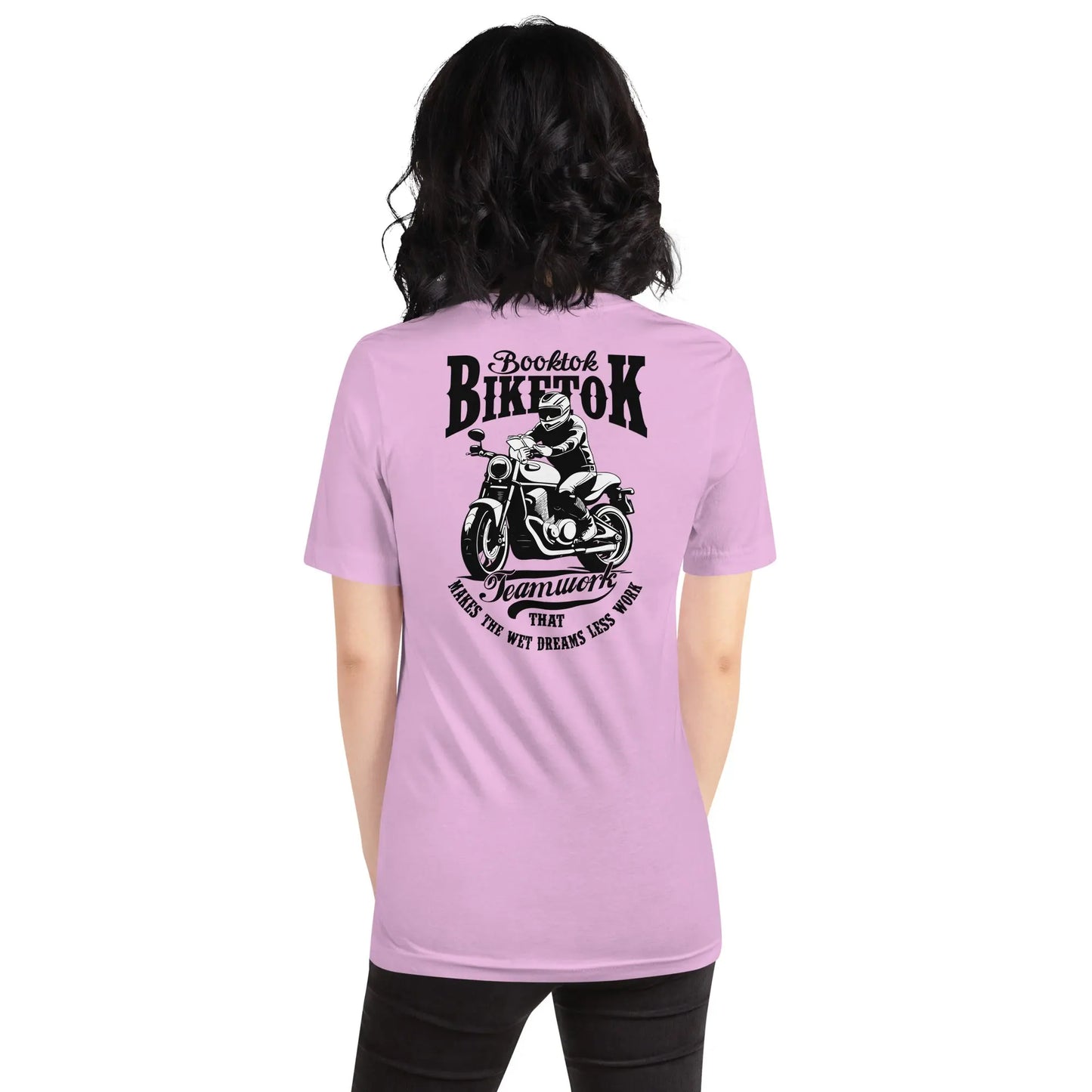 "Booktok Biketok Teamwork" Bookish Goods Unisex t-shirt - TBRaring