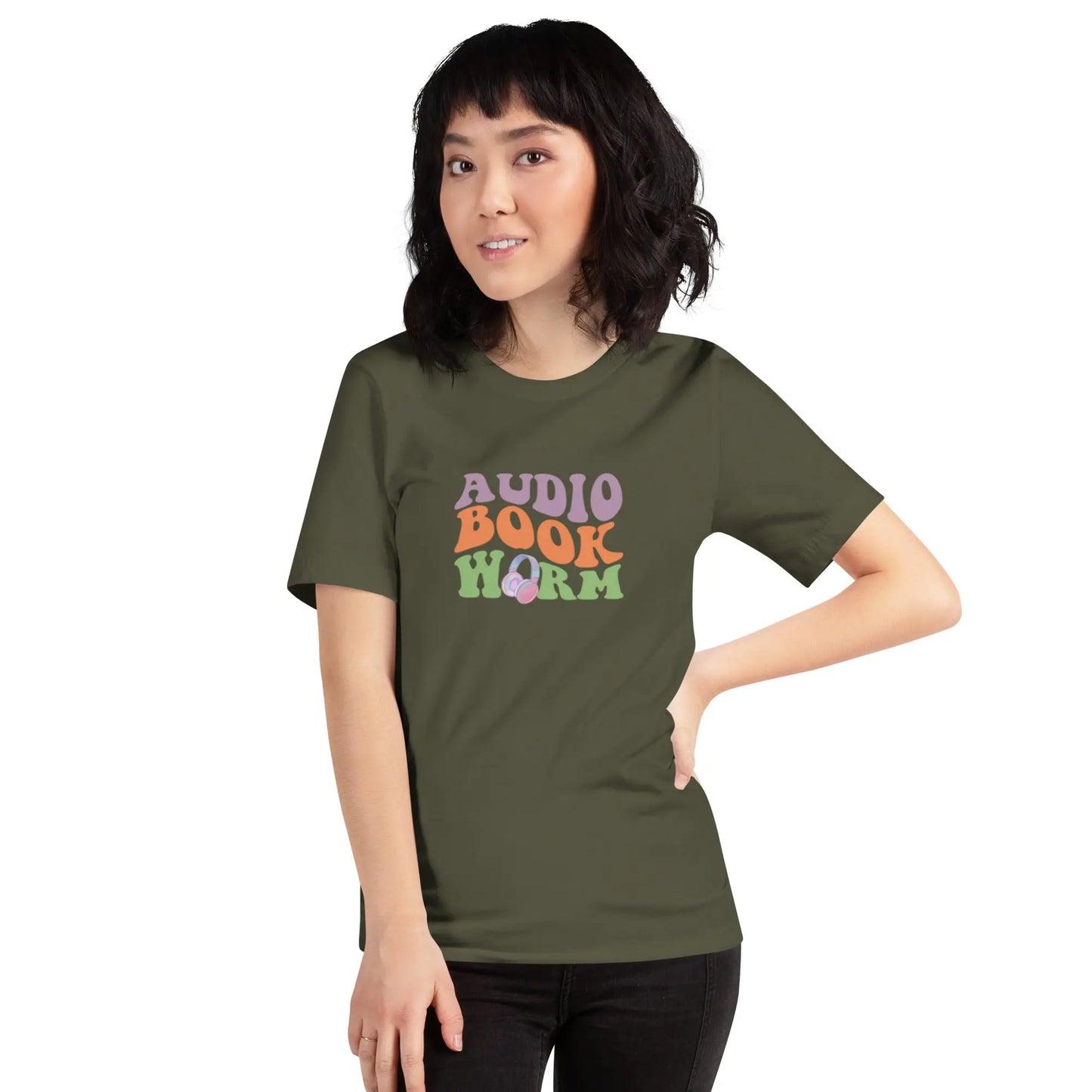 "Audio Book Worm" Unisex t-shirt Bookish Goods - TBRaring
