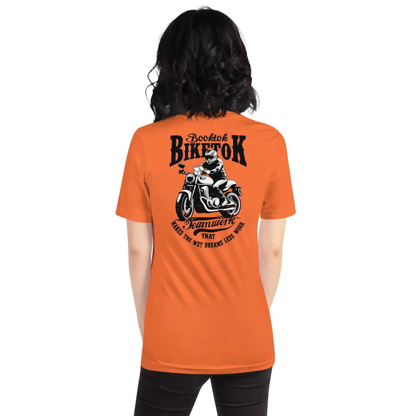 "Booktok Biketok Teamwork" Bookish Goods Unisex t-shirt - TBRaring