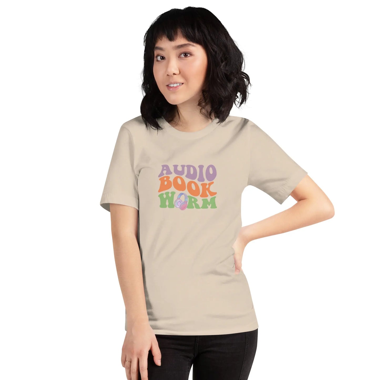 "Audio Book Worm" Unisex t-shirt Bookish Goods - TBRaring