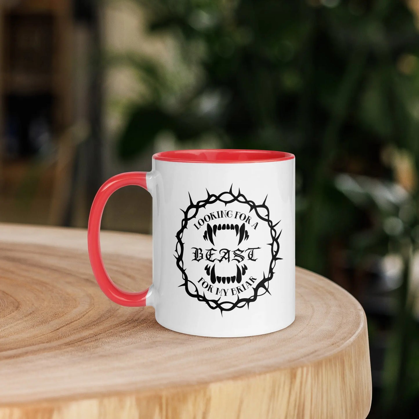 Bookish Shop "Looking For A Beast For My Briar" Mug - TBRaring