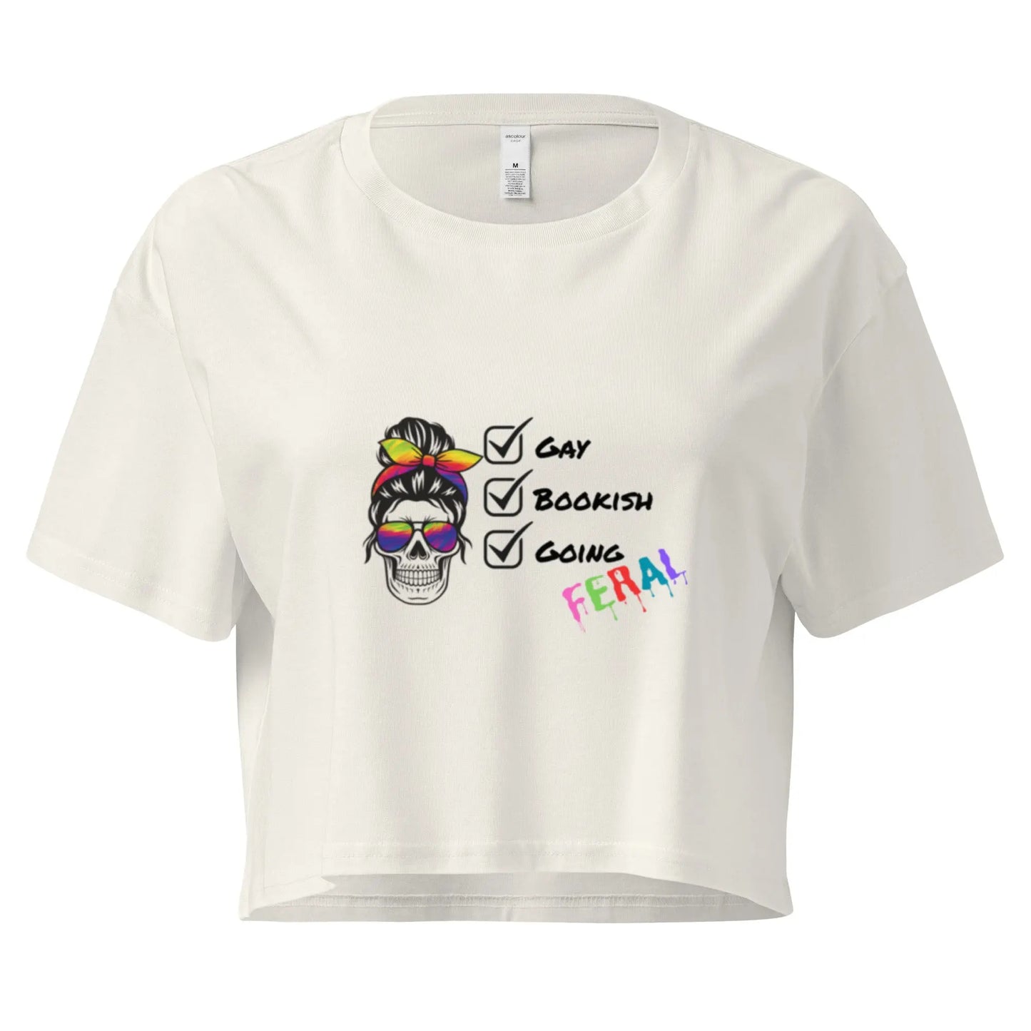 Gay, Bookish, Going Feral Women’s crop top - TBRaring
