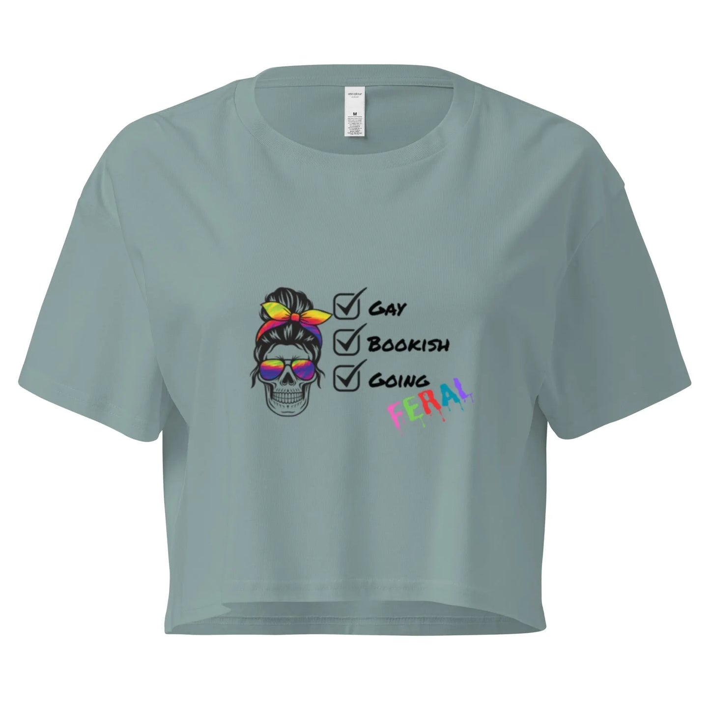 Gay, Bookish, Going Feral Women’s crop top - TBRaring