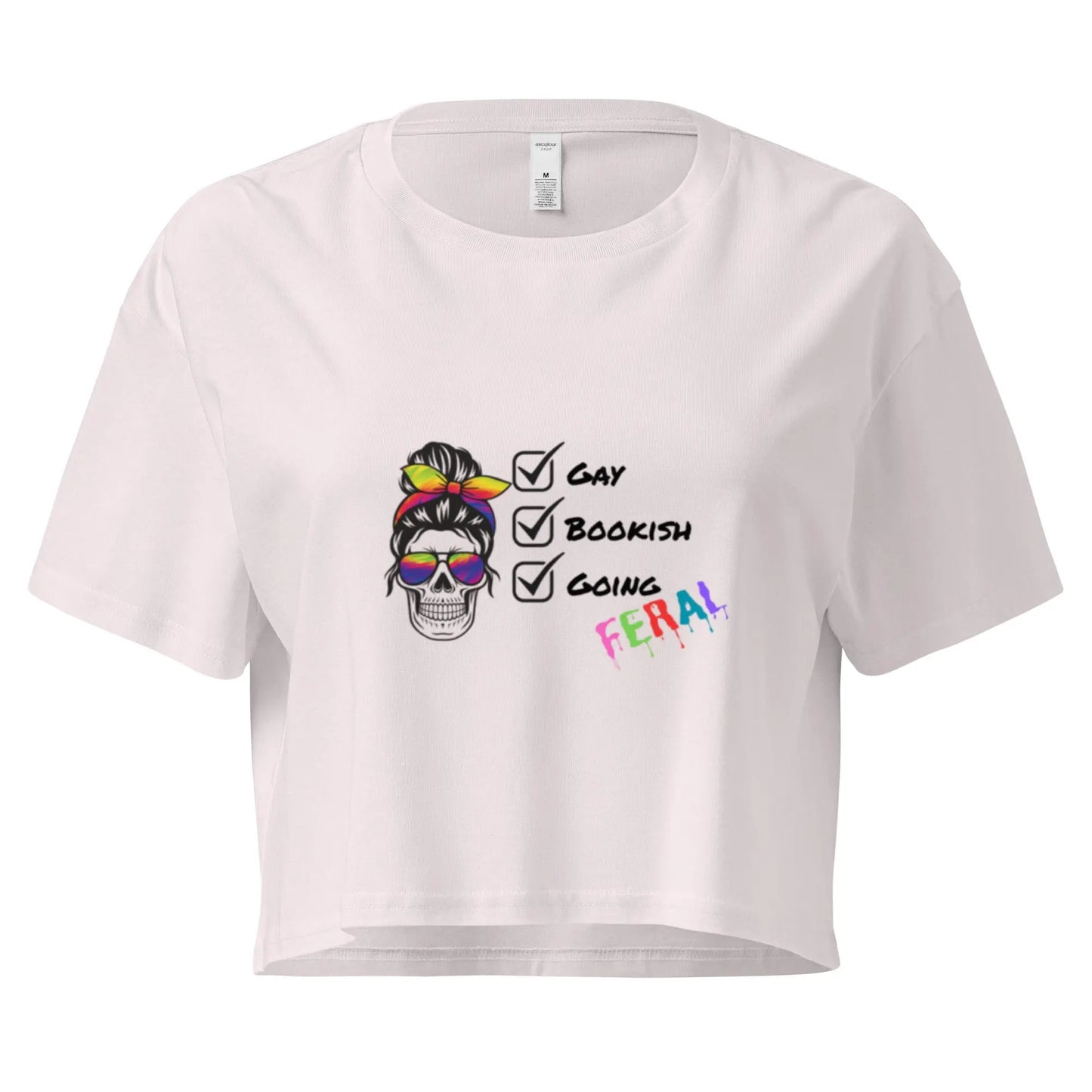Gay, Bookish, Going Feral Women’s crop top - TBRaring