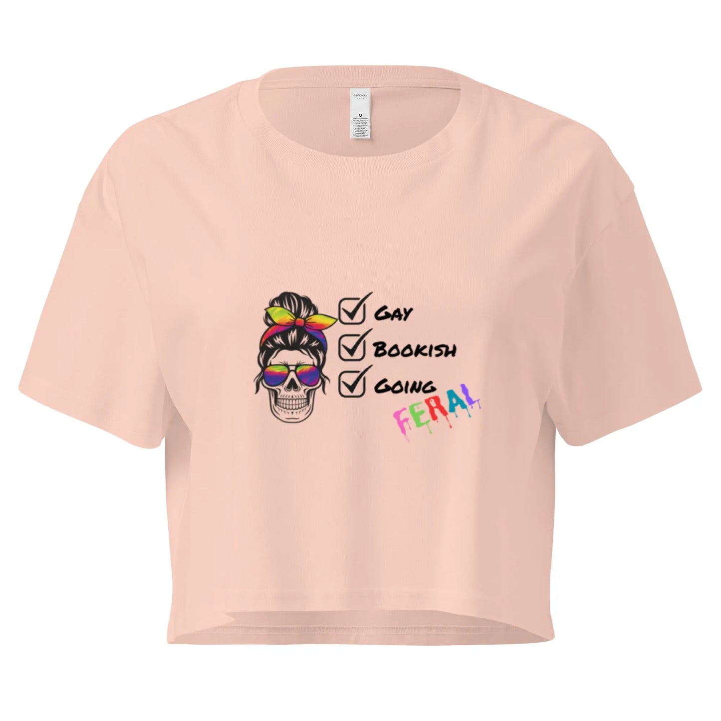Gay, Bookish, Going Feral Women’s crop top - TBRaring
