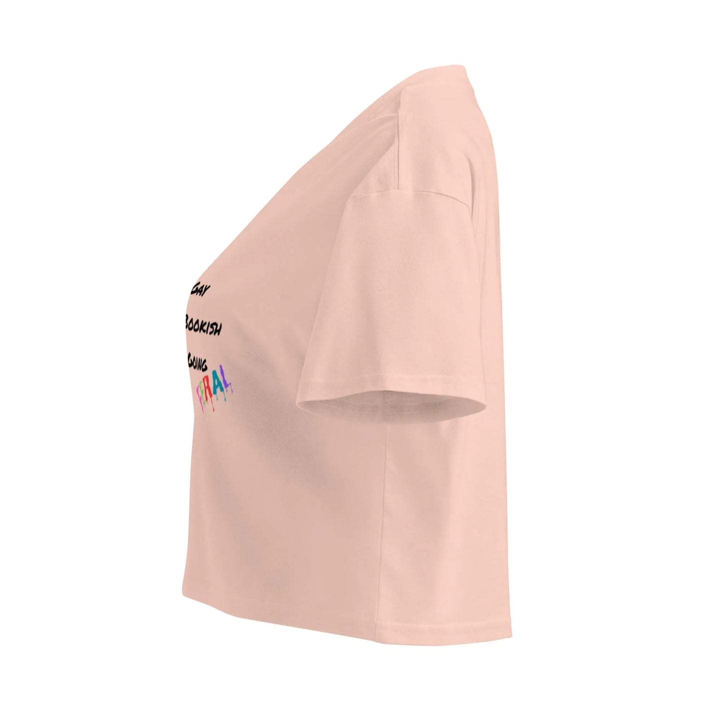 Gay, Bookish, Going Feral Women’s crop top - TBRaring