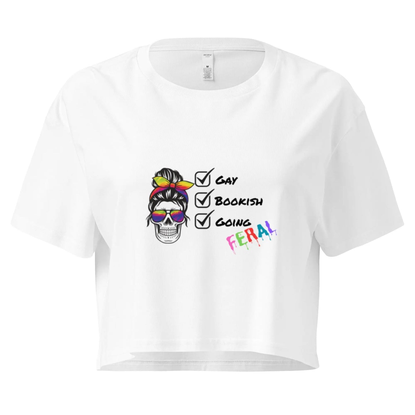 Gay, Bookish, Going Feral Women’s crop top - TBRaring