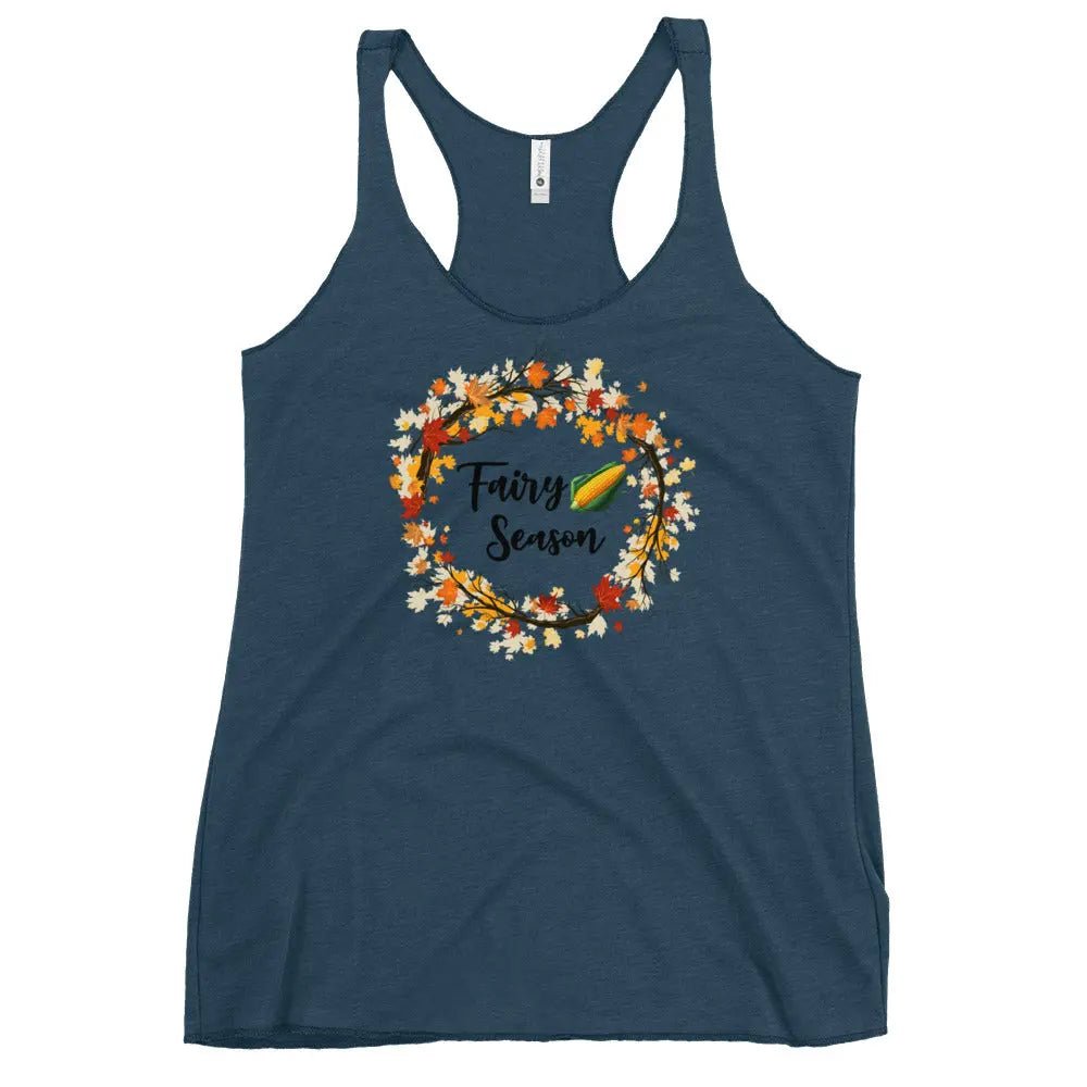 "Fairy Corn Season" Women's Racerback Tank top bookish shop - TBRaring