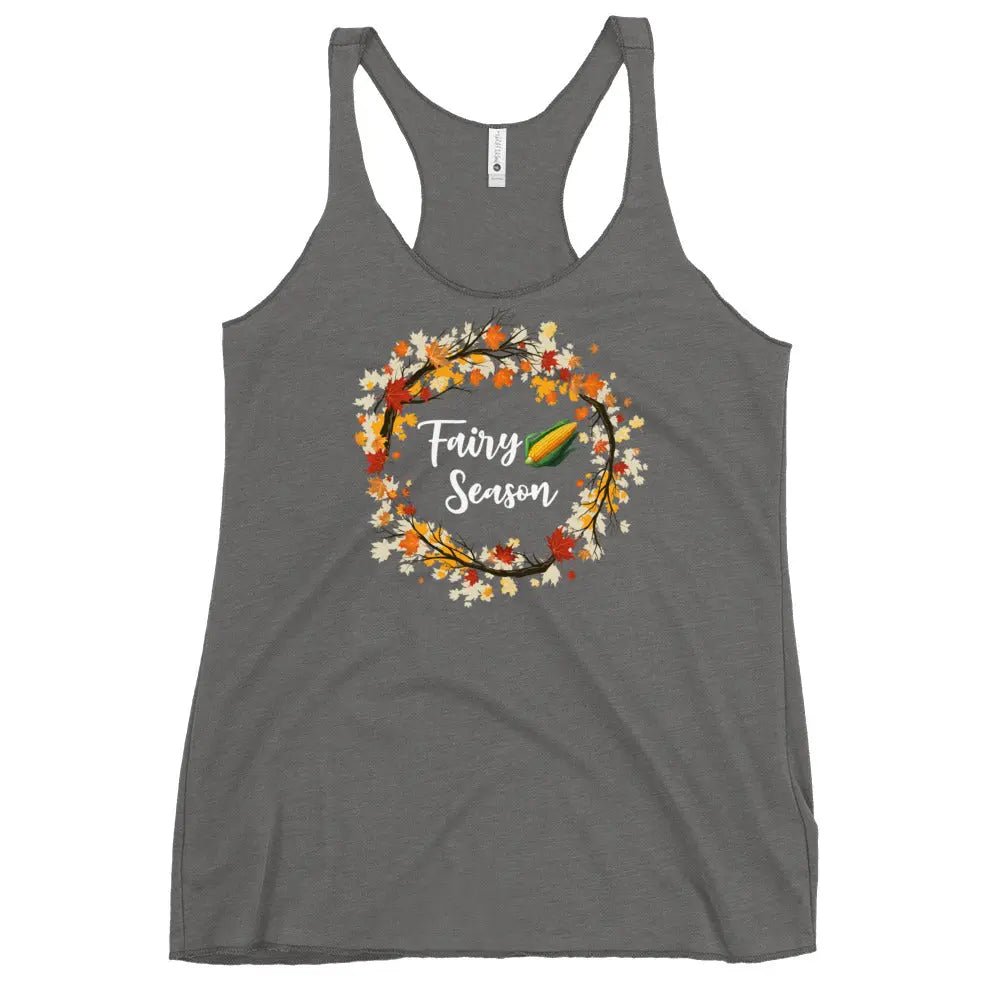 "Fairy Corn Season" Women's Racerback Tank top bookish shop - TBRaring