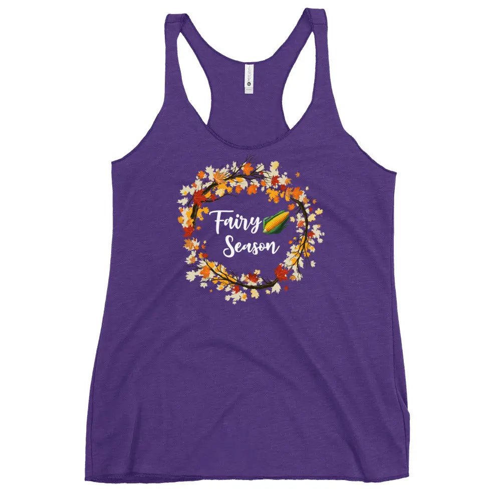 "Fairy Corn Season" Women's Racerback Tank top bookish shop - TBRaring