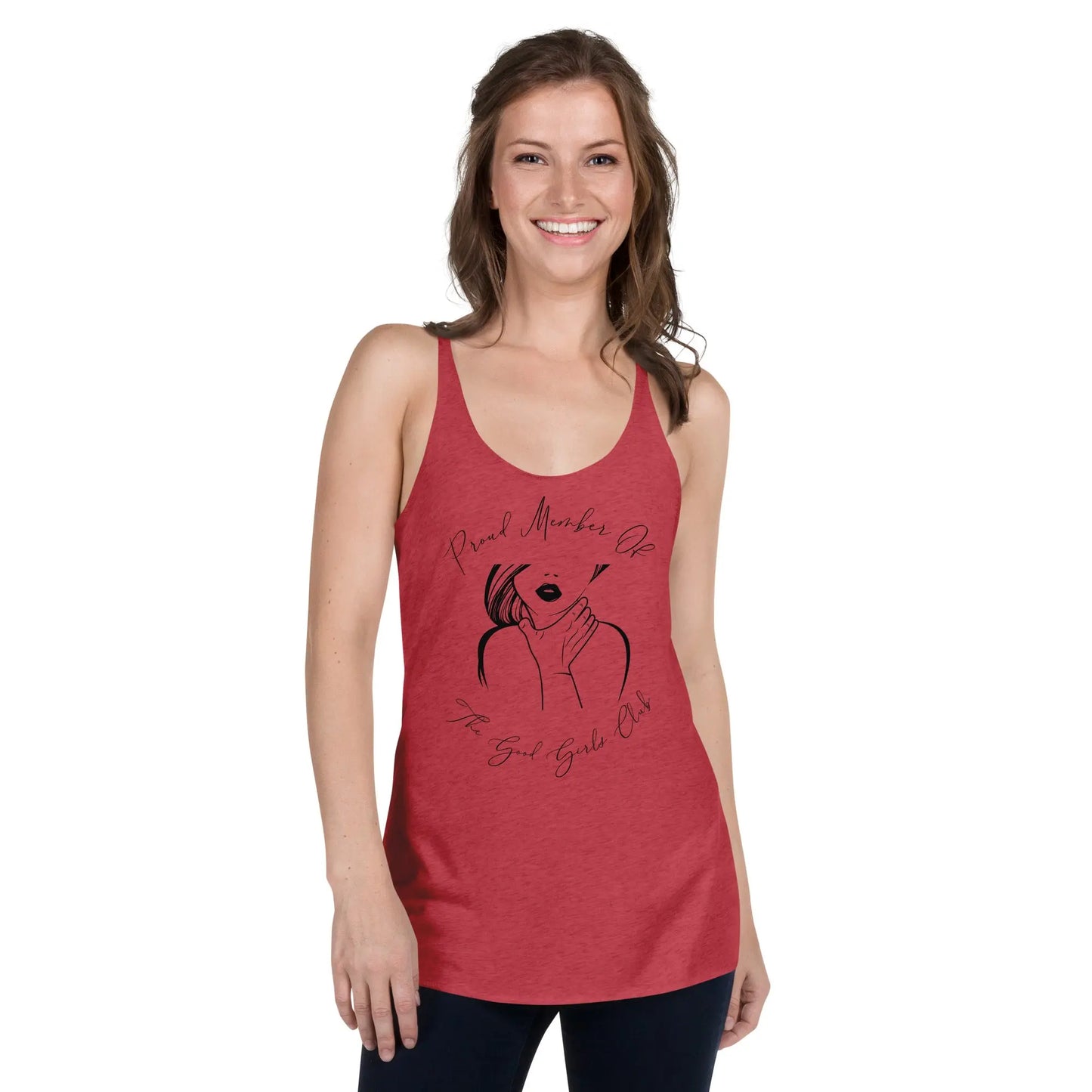 "Proud Member of the Good Girl Club" Women's Racerback Tank Bookish Goods - TBRaring