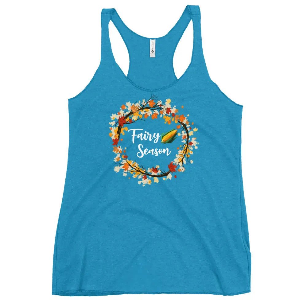 "Fairy Corn Season" Women's Racerback Tank top bookish shop - TBRaring