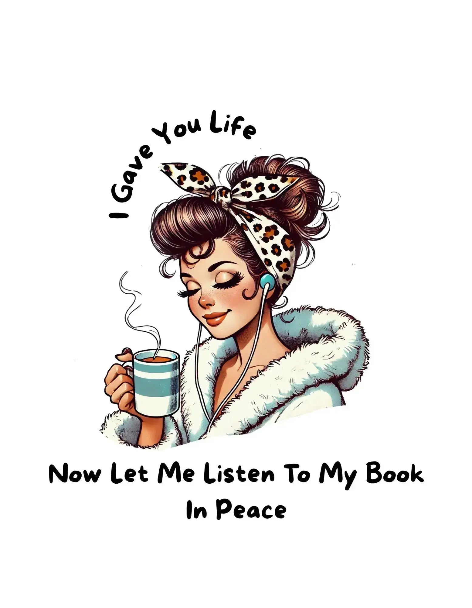 "I Gave You Life Now Let me Listen to my Book in Peace" Short - Sleeve Unisex Bookishly T-Shirt - TBRaring