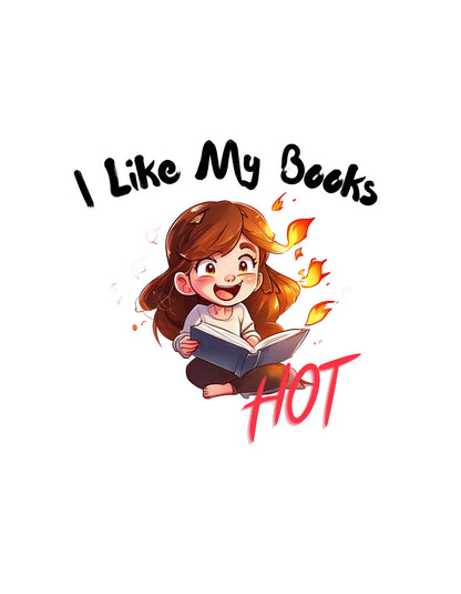 "I Like My Books Hot" Unisex t-shirt bookish merch - TBRaring