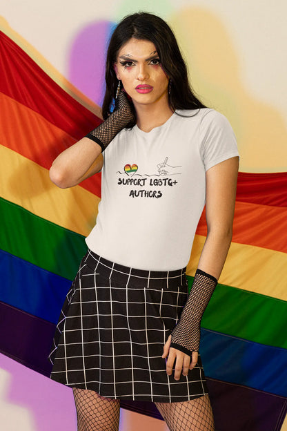 Support LGBTQ+ Authors Unisex classic tee - TBRaring