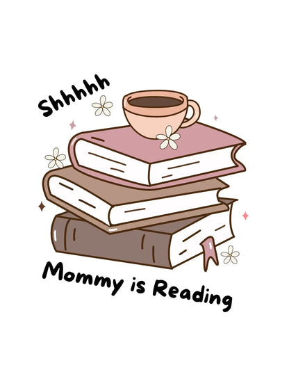 "Shhhh Mommy is Reading" Short - Sleeve Unisex Bookishly T-Shirt - TBRaring
