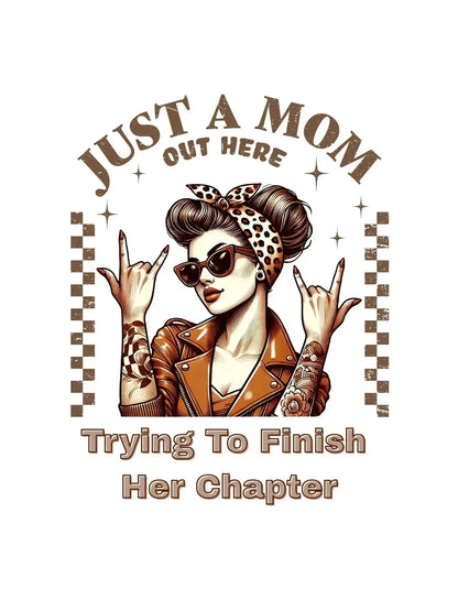"Just a Mom Over Here Trying to Finish her Chapter" Short - Sleeve Unisex Bookishly T-Shirt - TBRaring