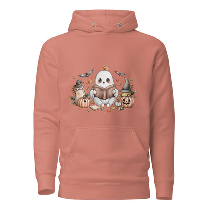 Cute Reading Ghost Hoodie - TBRaring