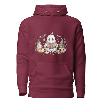 Cute Reading Ghost Hoodie - TBRaring