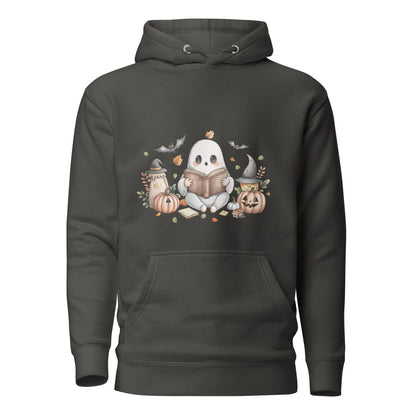 Cute Reading Ghost Hoodie - TBRaring