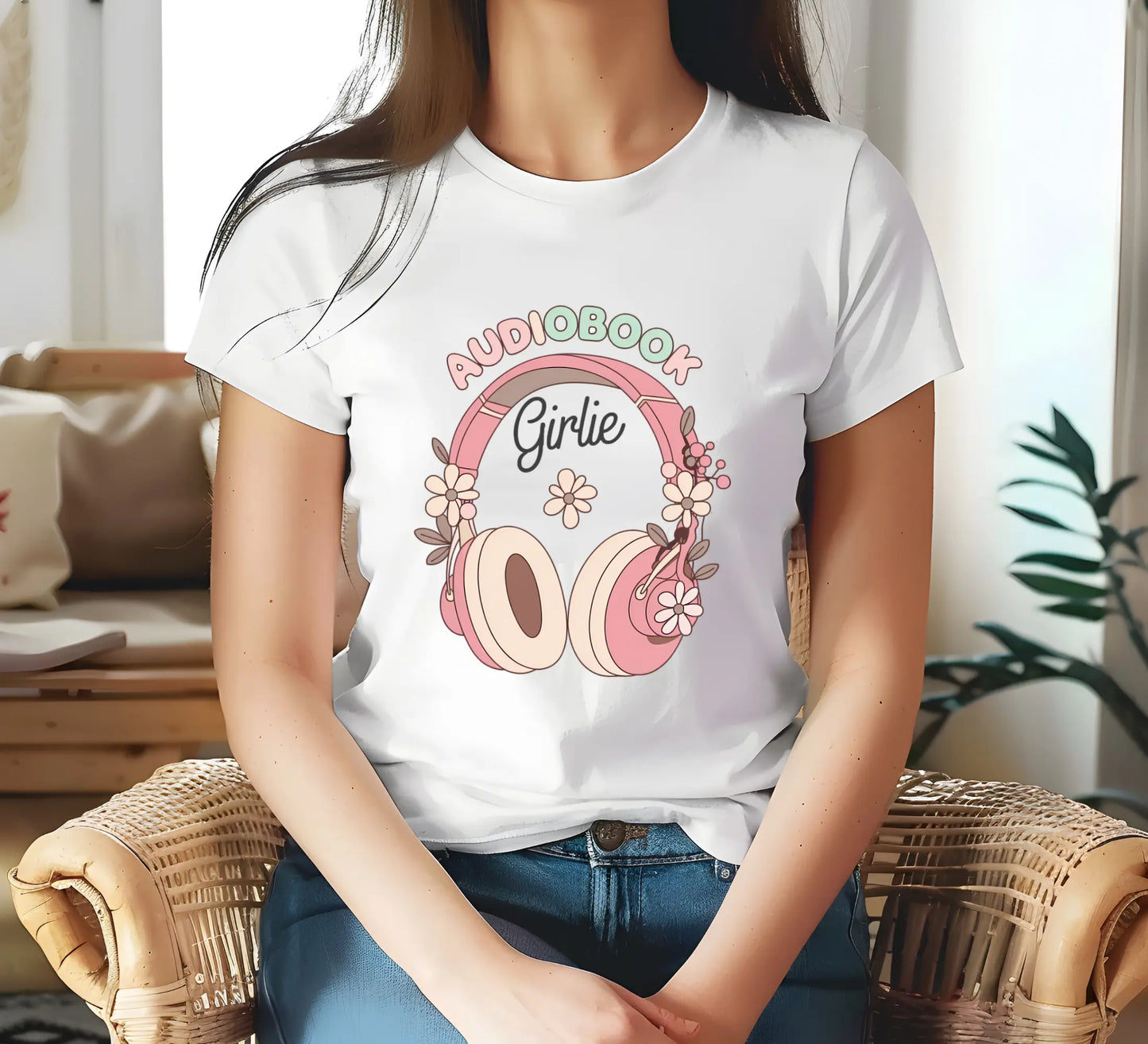 "Audio Book Worm" Unisex t-shirt Bookish Goods - TBRaring