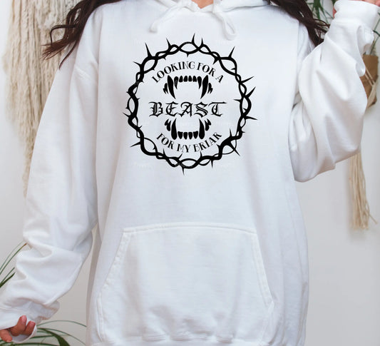 "Looking For A Beast For My Briar" Unisex Hoodie Bookish Merch - TBRaring