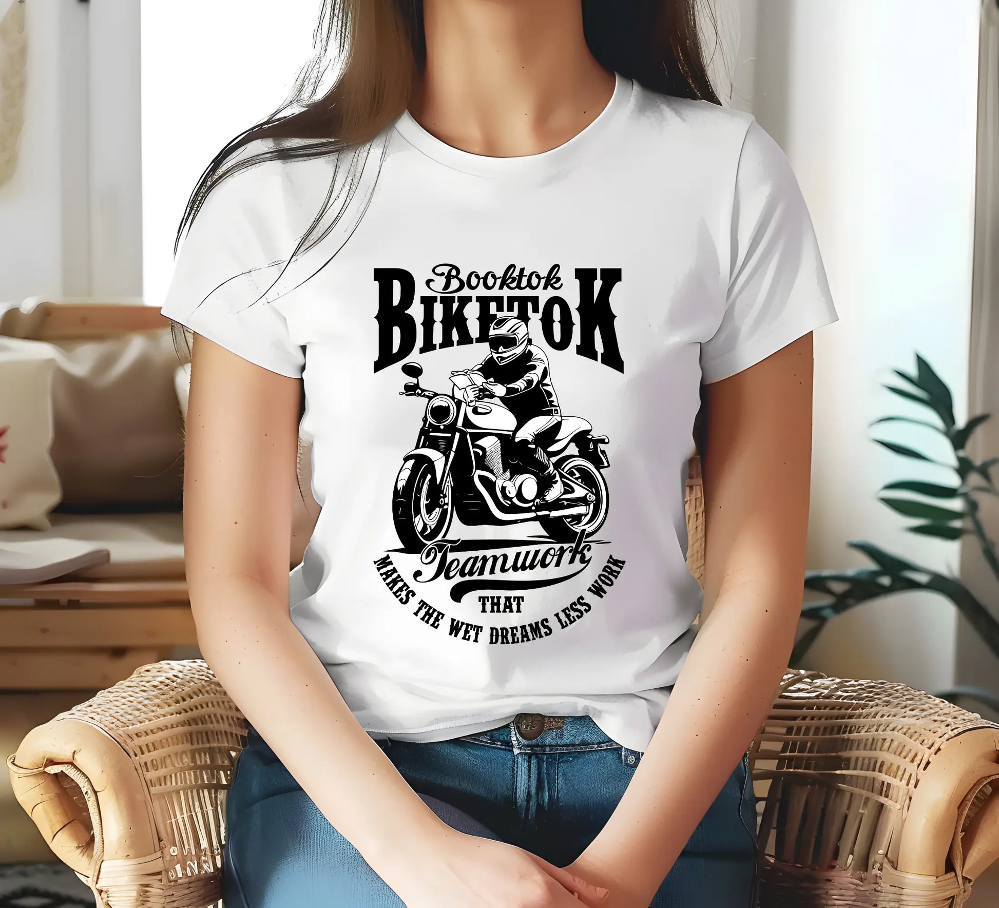 Bookish Shop "Booktok Biketok Teamwork" Unisex classic tee - TBRaring