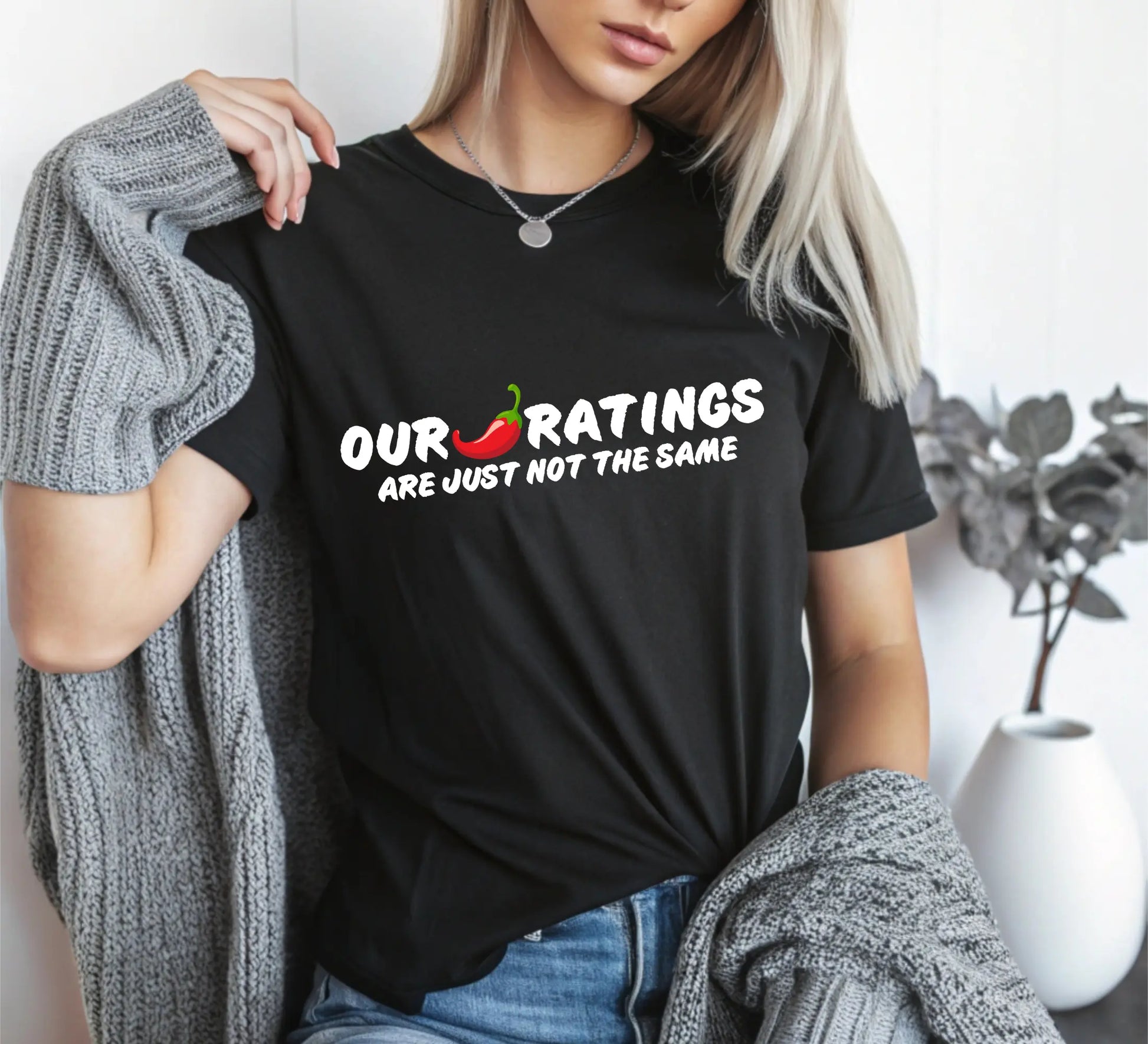 Bookish Shop "Our Chili Pepper Ratings" Unisex t-shirt - TBRaring