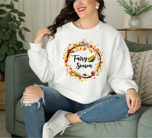 "Fairy Corn Season" Unisex organic sweatshirt bookish goods - TBRaring