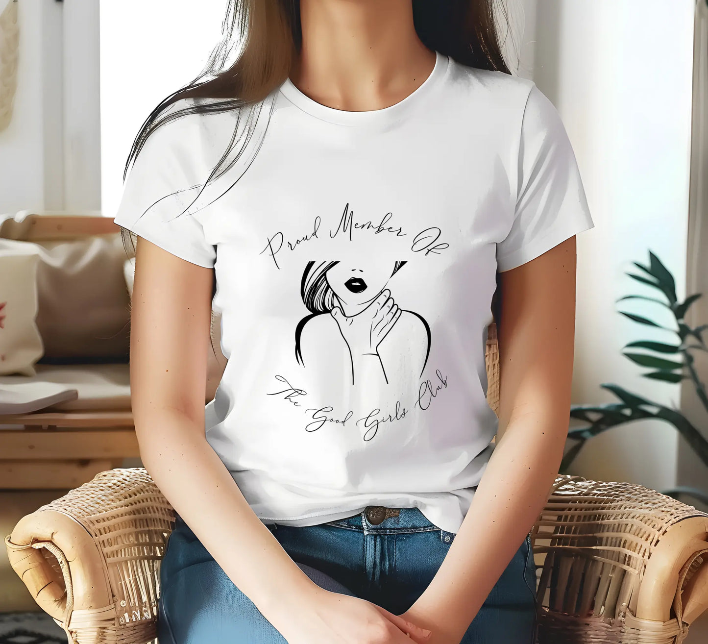 "Proud Member of the Good Girl Club" Women's Relaxed T-Shirt Bookish Goods - TBRaring